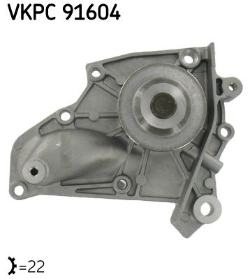 Water Pump, engine cooling SKF VKPC 91604