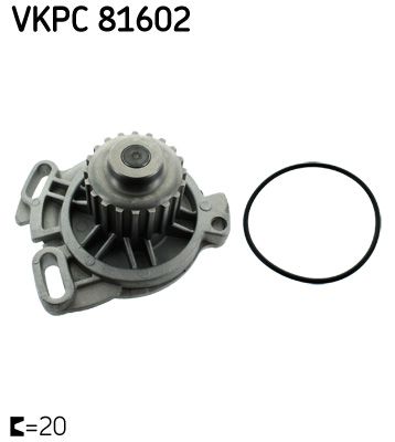 SKF VKPC 81602 Water Pump, engine cooling