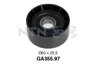 Deflection/Guide Pulley, V-ribbed belt SNR GA355.97