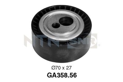 Tensioner Pulley, V-ribbed belt SNR GA358.56