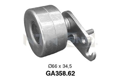 Tensioner Pulley, V-ribbed belt SNR GA358.62