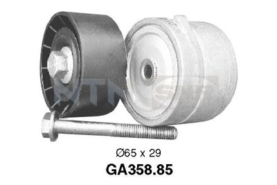 Tensioner Pulley, V-ribbed belt SNR GA358.85