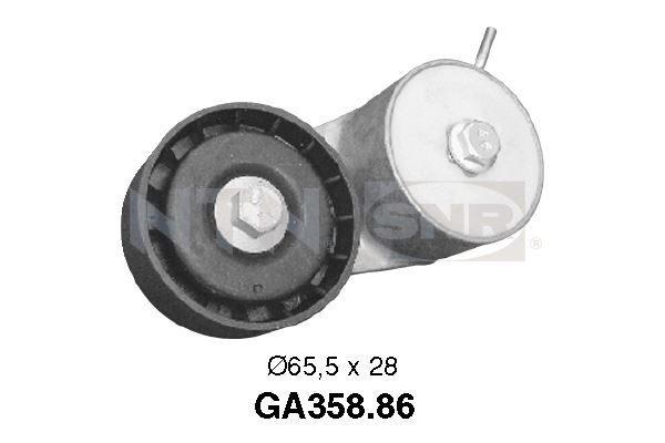 SNR GA358.86 Tensioner Pulley, V-ribbed belt