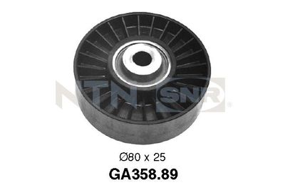 Deflection/Guide Pulley, V-ribbed belt SNR GA358.89