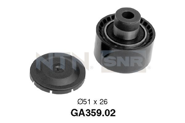 SNR GA359.02 Deflection/Guide Pulley, V-ribbed belt