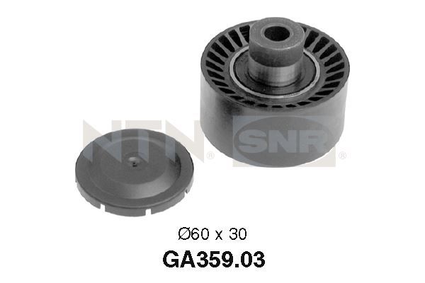 SNR GA359.03 Deflection/Guide Pulley, V-ribbed belt