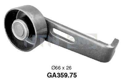 Tensioner Pulley, V-ribbed belt SNR GA359.75