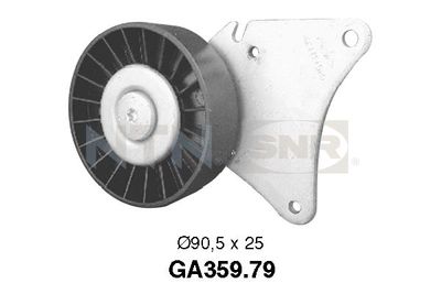 Deflection/Guide Pulley, V-ribbed belt SNR GA359.79