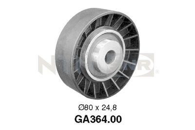 Tensioner Pulley, V-ribbed belt SNR GA364.00