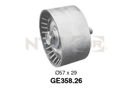 SNR GE358.26 Deflection/Guide Pulley, timing belt