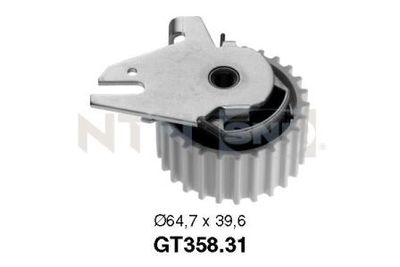 Tensioner Pulley, timing belt SNR GT358.31