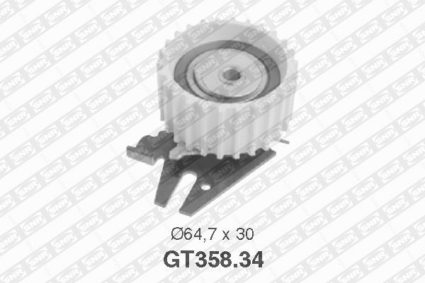 SNR GT358.34 Tensioner Pulley, timing belt