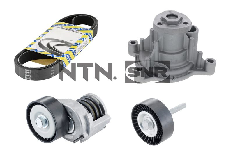 SNR KAP857.141 Water Pump + V-Ribbed Belt Kit