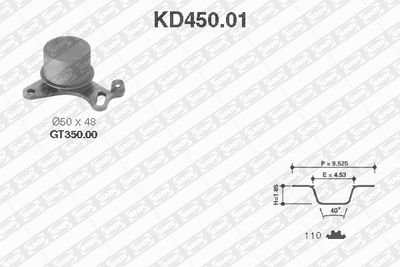 Timing Belt Kit SNR KD450.01