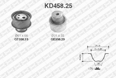 Timing Belt Kit SNR KD458.25