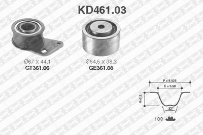 Timing Belt Kit SNR KD461.03