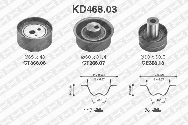 SNR KD468.03 Timing Belt Kit