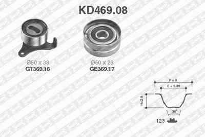 Timing Belt Kit SNR KD469.08