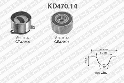 Timing Belt Kit SNR KD470.14
