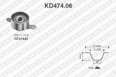 Timing Belt Kit SNR KD474.06