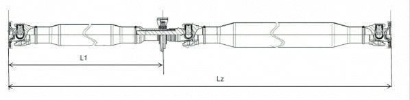 SPIDAN GKNP20028 Propshaft, axle drive