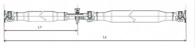 Propshaft, axle drive SPIDAN GKNP20038