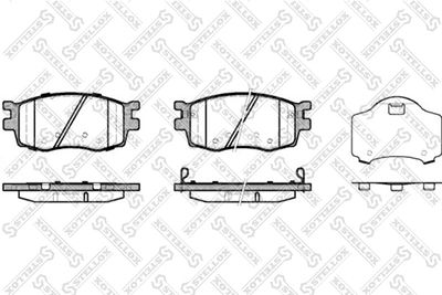 Brake Pad Set, disc brake STELLOX 001 086B-SX