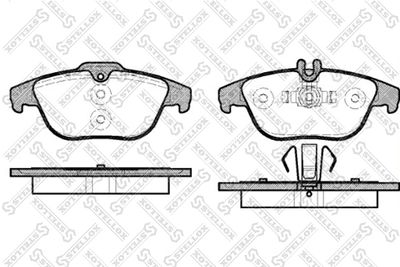 Brake Pad Set, disc brake STELLOX 002 004-SX