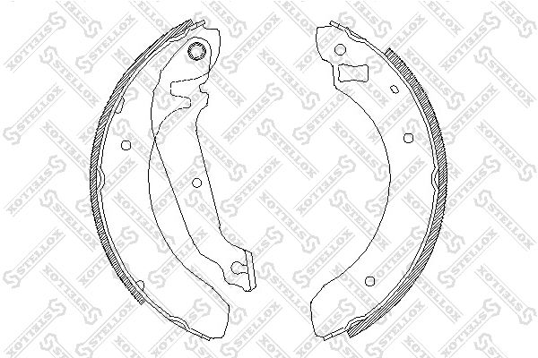 STELLOX 073 100-SX Brake Shoe Set