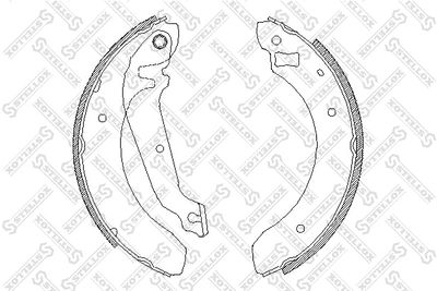 Brake Shoe Set STELLOX 073 100-SX