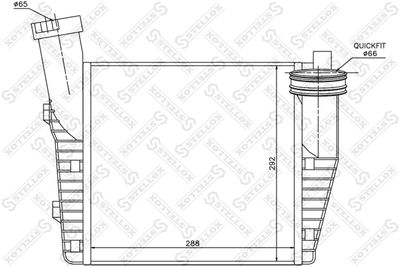 Charge Air Cooler STELLOX 10-40074-SX