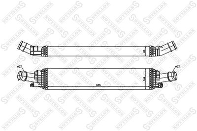 Charge Air Cooler STELLOX 10-40184-SX