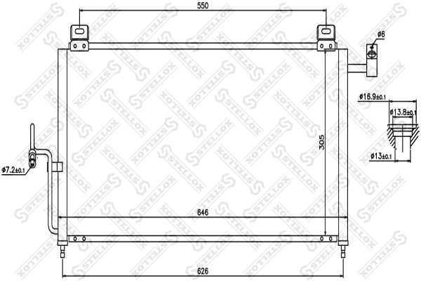 STELLOX 10-45331-SX Condenser, air conditioning