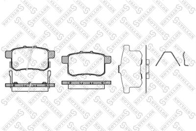 Brake Pad Set, disc brake STELLOX 1002 000-SX