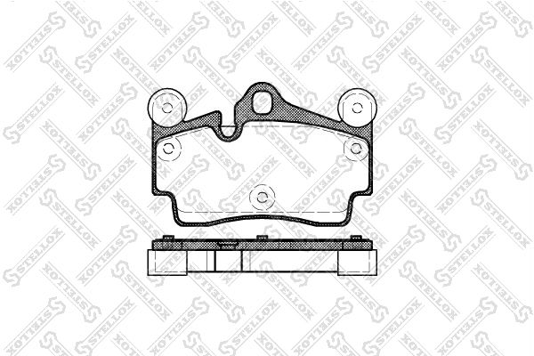 STELLOX 1007 000-SX Brake Pad Set, disc brake