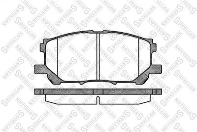 Brake Pad Set, disc brake STELLOX 1050 000B-SX