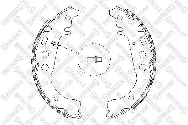 STELLOX 112 100-SX Brake Shoe Set