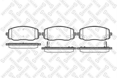 Brake Pad Set, disc brake STELLOX 1144 002-SX