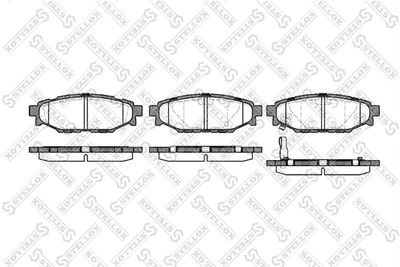 Brake Pad Set, disc brake STELLOX 1147 001-SX