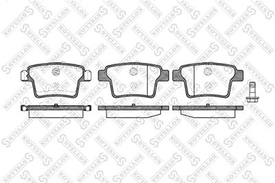 Brake Pad Set, disc brake STELLOX 1160 010B-SX