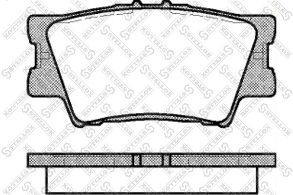 STELLOX 1242 000B-SX Brake Pad Set, disc brake