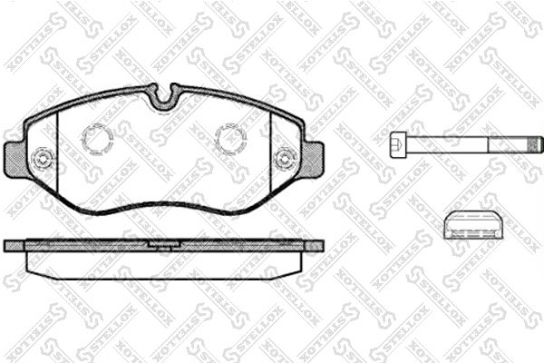 STELLOX 1256 000-SX Brake Pad Set, disc brake