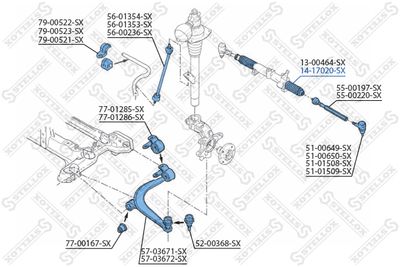 Bellow, steering STELLOX 14-17020-SX