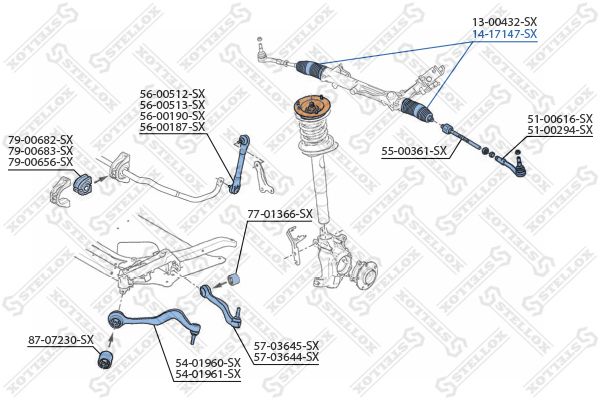 STELLOX 14-17147-SX Bellow, steering