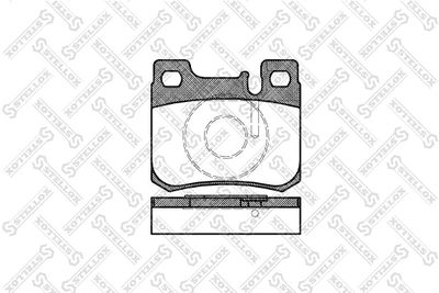 Brake Pad Set, disc brake STELLOX 168 020B-SX