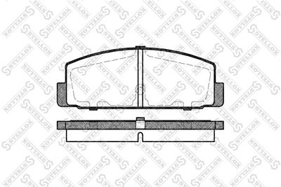 Brake Pad Set, disc brake STELLOX 190 030B-SX