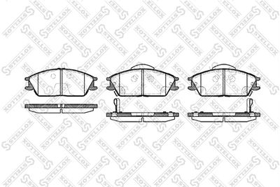 Brake Pad Set, disc brake STELLOX 235 022B-SX