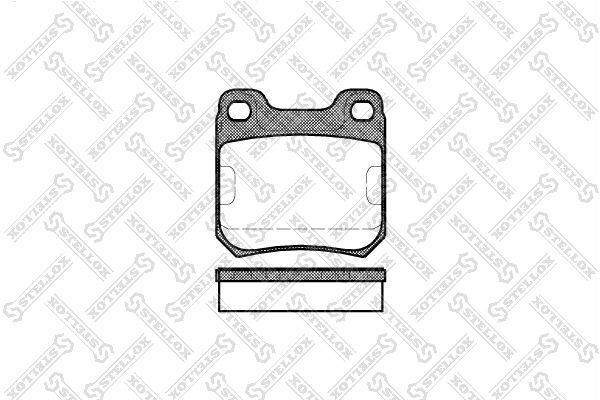 STELLOX 250 000-SX Brake Pad Set, disc brake