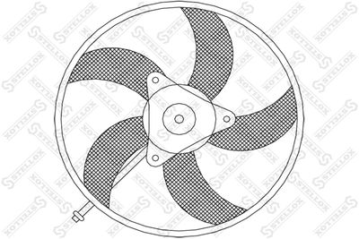 Fan, engine cooling STELLOX 29-99004-SX