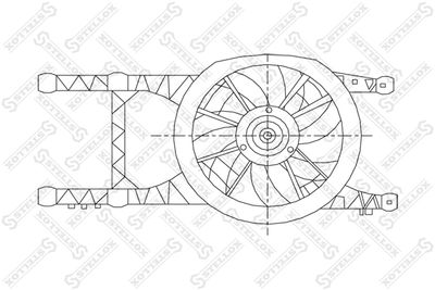 Fan, engine cooling STELLOX 29-99012-SX